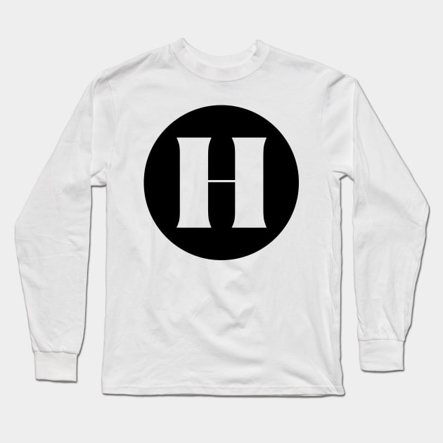 H (Letter Initial Monogram) Long Sleeve T-Shirt by n23tees